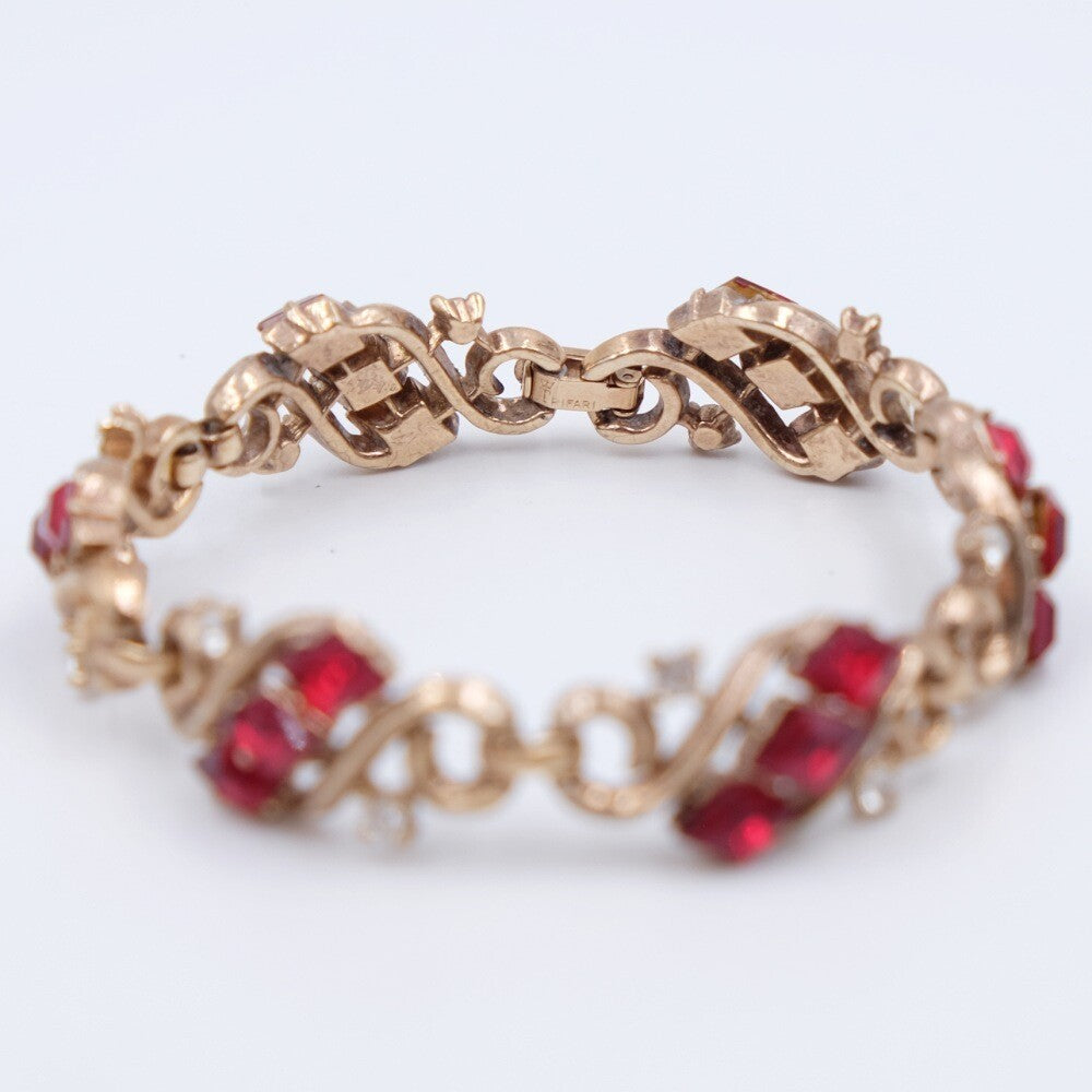 Vintage Trifari Bracelet and Earrings set 1950s