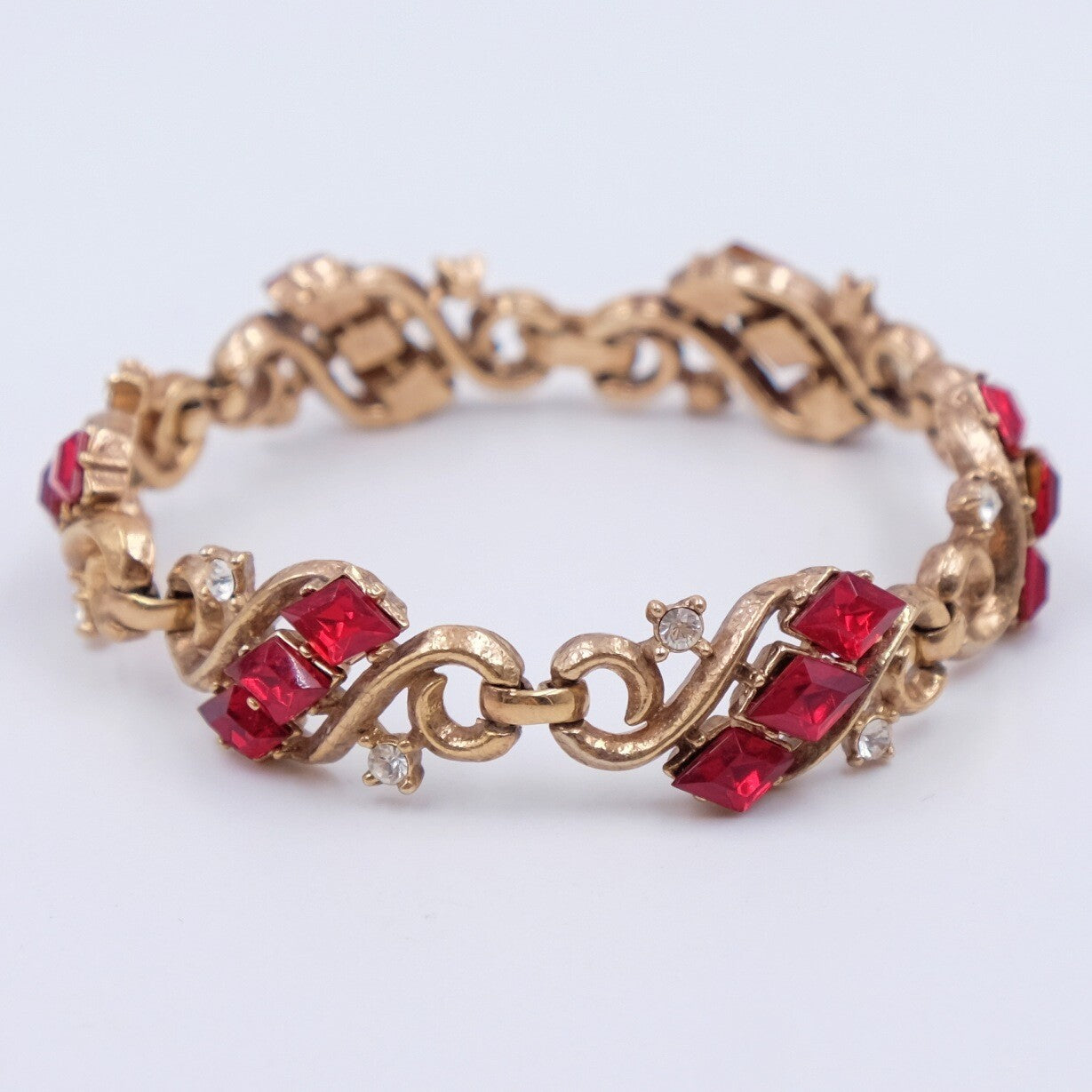 Vintage Trifari Bracelet and Earrings set 1950s
