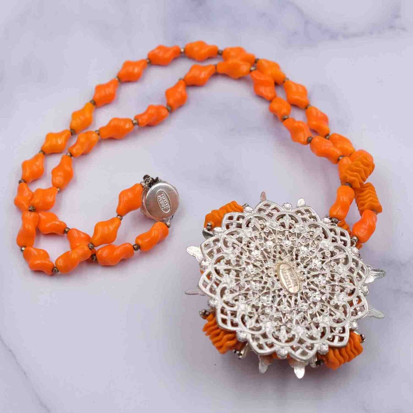 Vintage Collectible Miriam Haskell Pendant Necklace 1950's