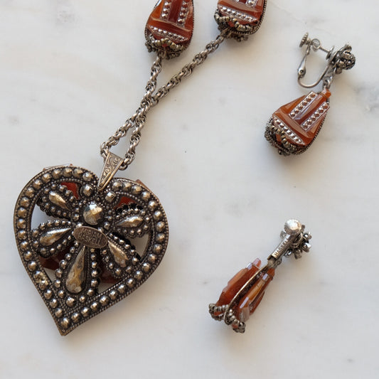 Vintage Collectible Miriam Haskell Set 1950’s