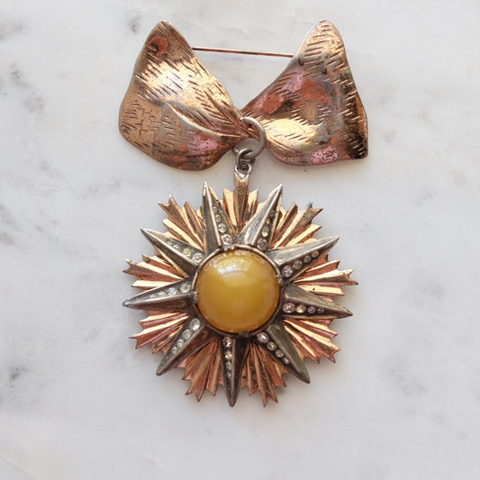 Vintage Nettie Rosenstein Sterling Brooch 1940’s