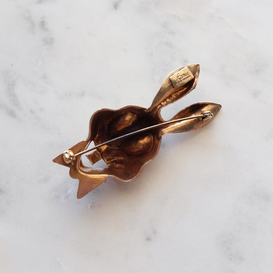 Vintage Karu Rabbit Pin 1940’s