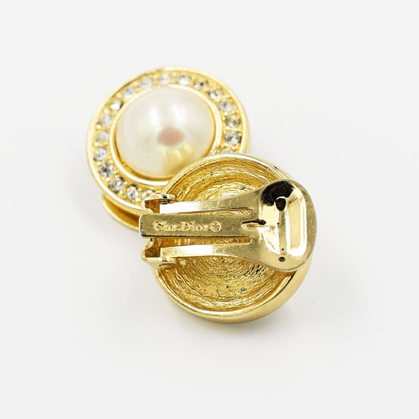 Vintage Christian Dior Mini Pearl Earrings