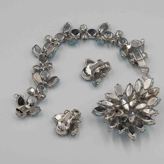 Regency Blue Rhinestones 3pc Set