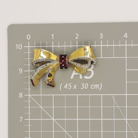 Vintage Marcel Boucher Bow Pin 1940's
