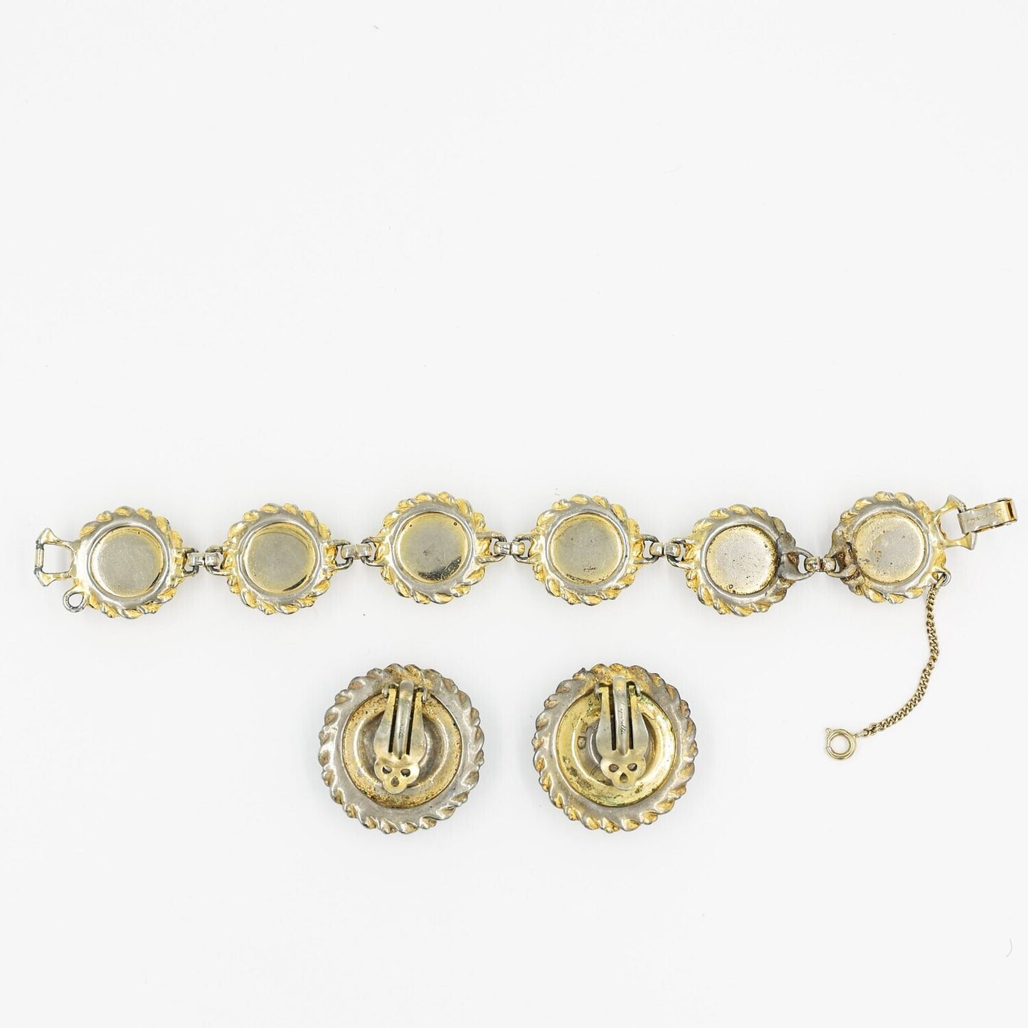 Elsa Schiaparelli Watermelon Bracelet and Earrings Set 1950s