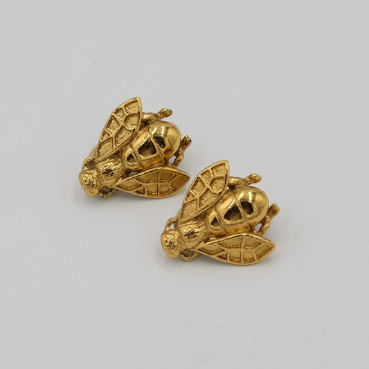 Christian Dior Bee Earrings 1980's