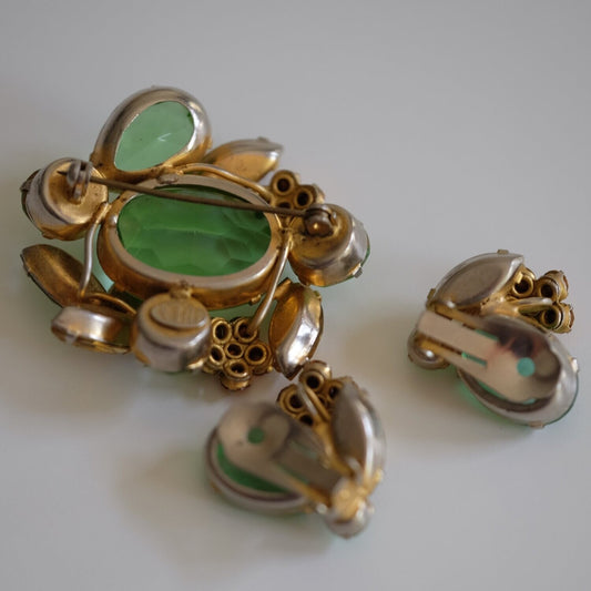 Regency Lime Glass Set 1960s