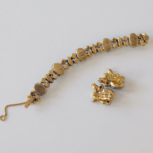 Vintage Elsa Schiaparelli Blue Lava Set 1950’s