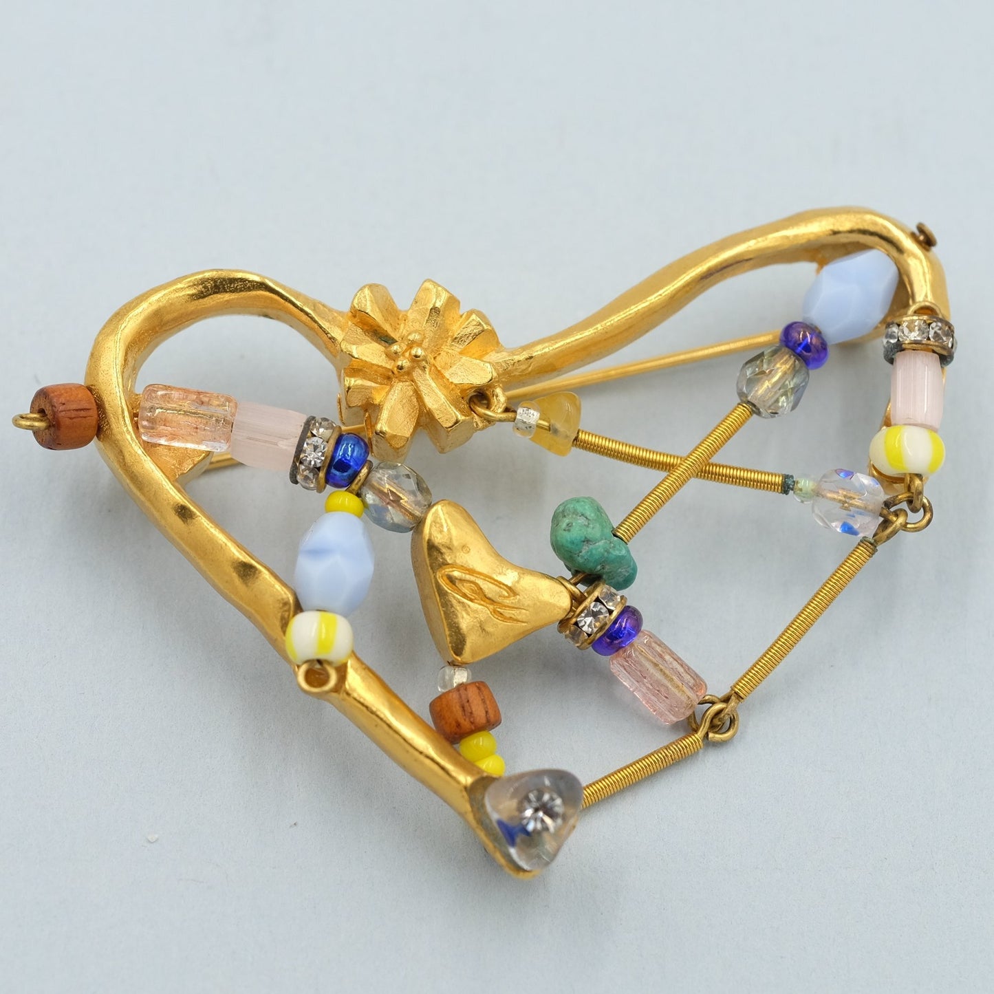Christian Lacroix Heart Brooch Pin 1990's