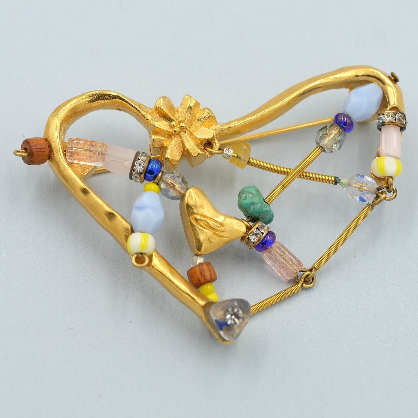 Christian Lacroix Heart Brooch Pin 1990's