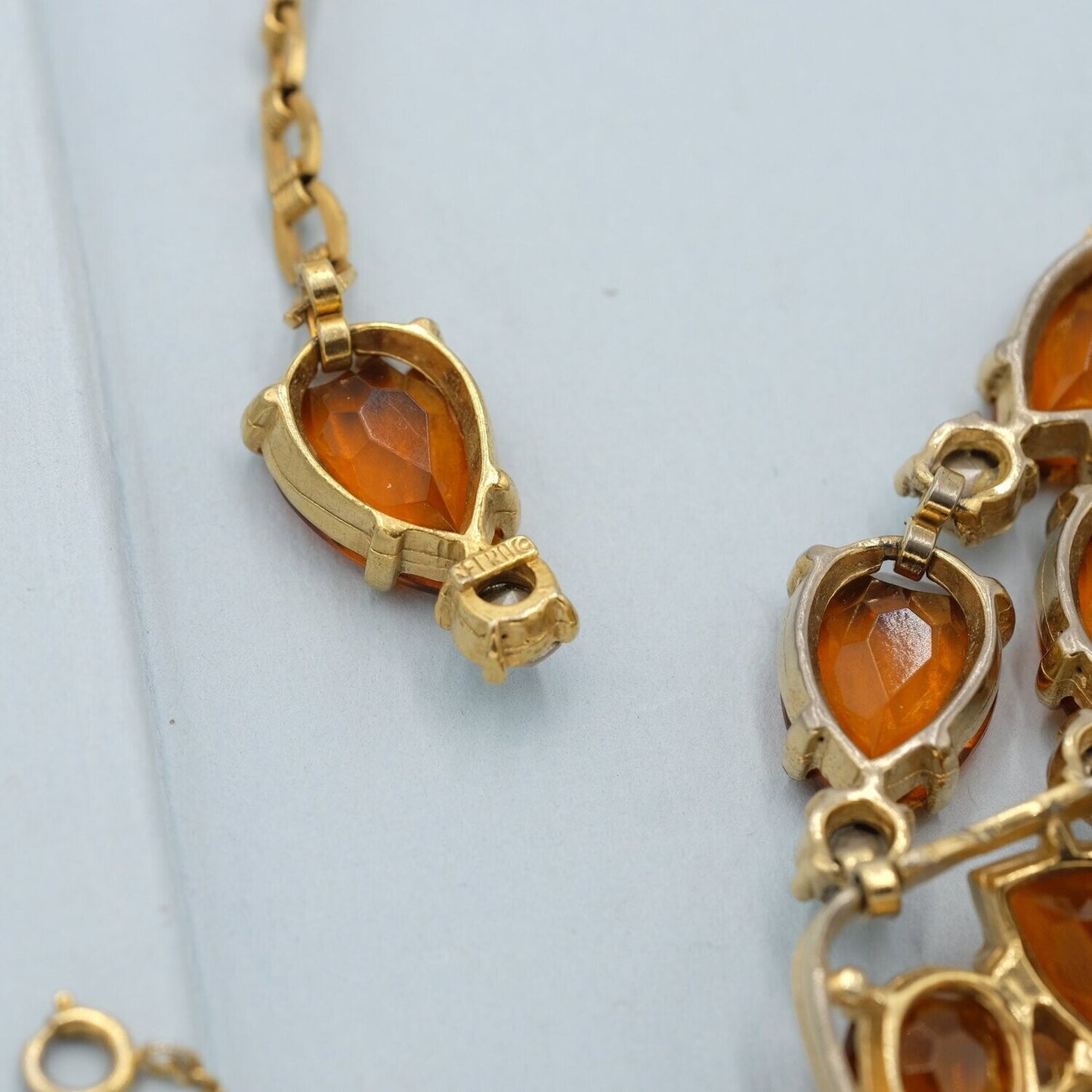 Vintage Selro Set Necklace and Bracelet Signed 1950s