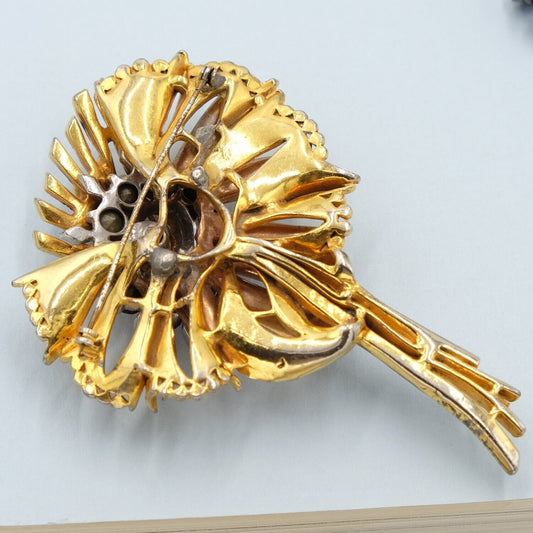 Vintage Reinad Purple Glass Brooch 1940’s