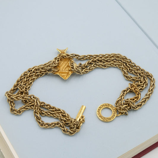 Vintage Rochas Greek Necklace 1990s