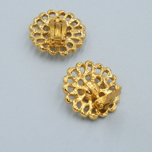 Vintage Yves Saint Laurent Enamel Earrings 1990’s