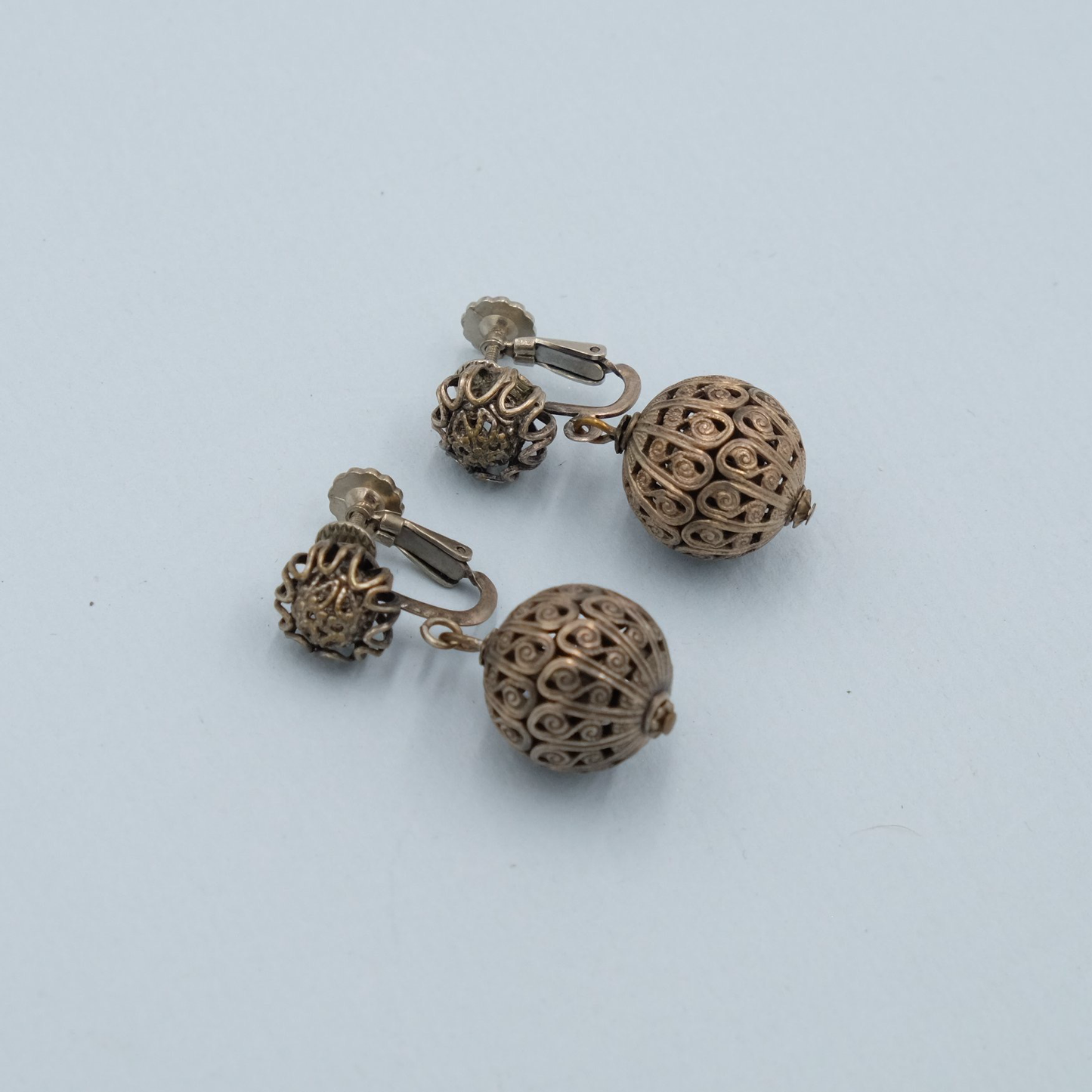 Miriam Haskell Mini Ball Earrings 1960’s