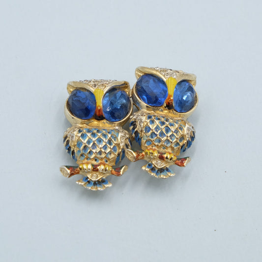 Coro Duette Hoots Pin 1940's