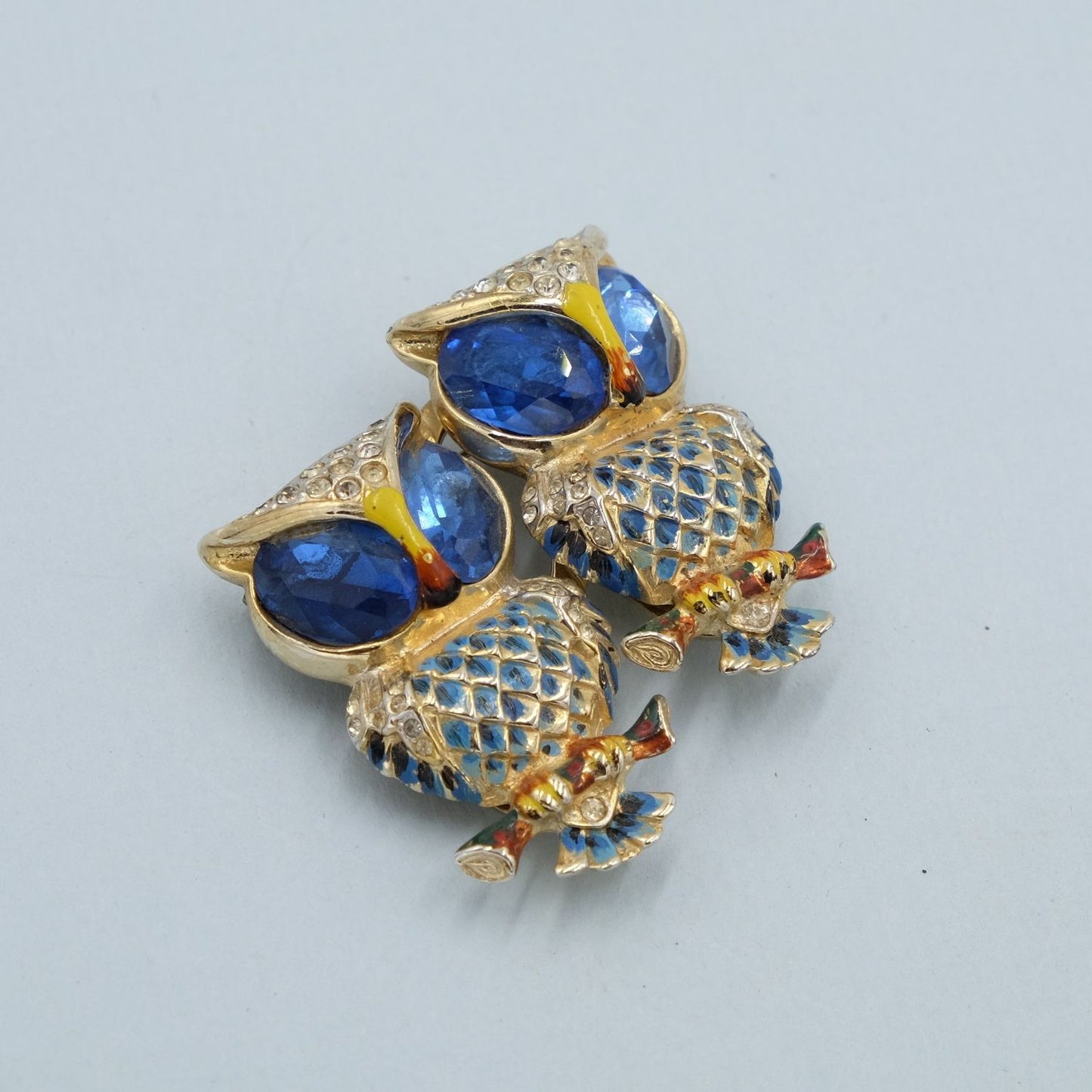 Coro Duette Hoots Pin 1940's
