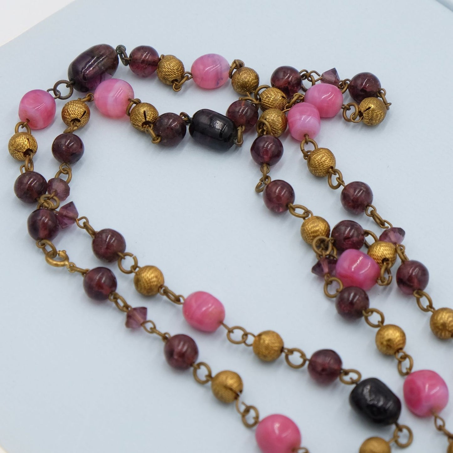 Berry Color Glass Long Sotuar