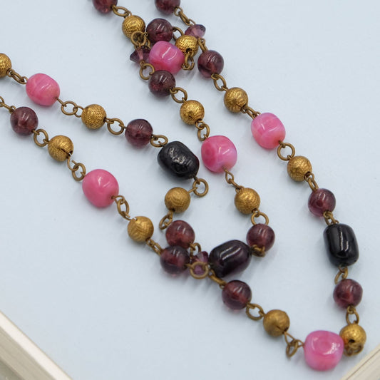 Berry Color Glass Long Sotuar