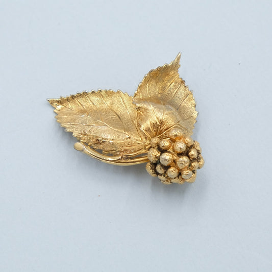 Vintage Grosse Germany Leaf Berry Pin 1967