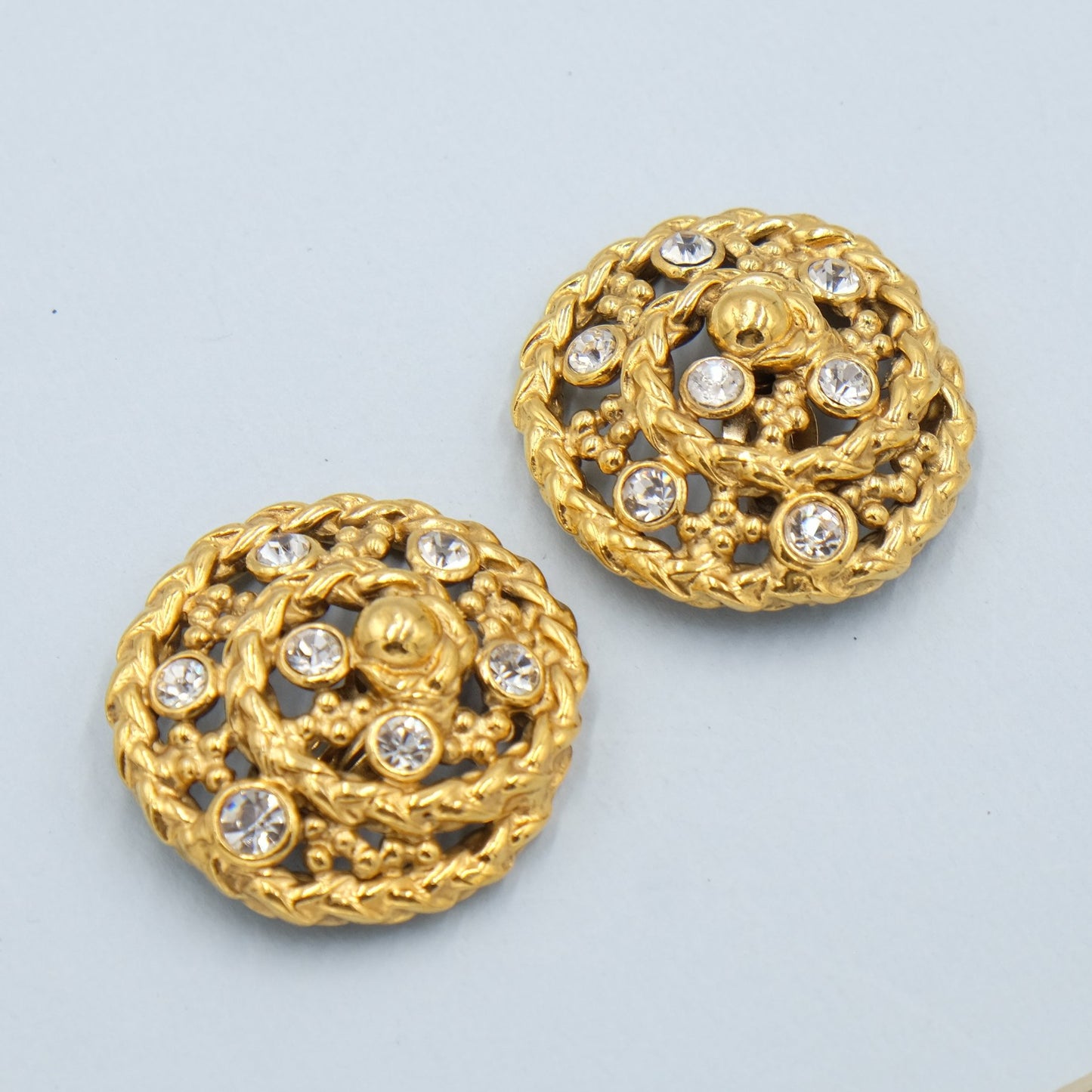 Vintage YSL Rive Gauche Earrings 1980's