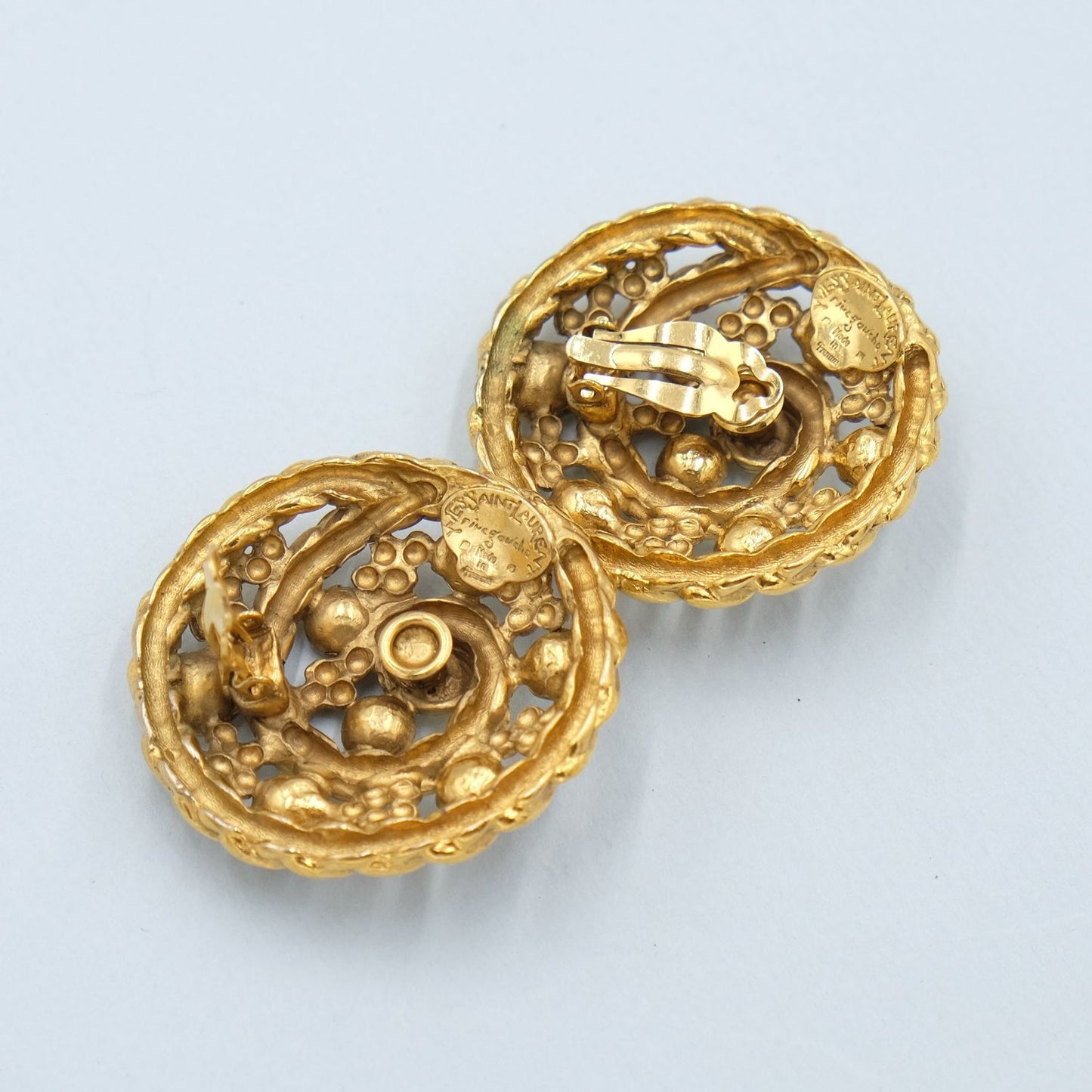 Vintage YSL Rive Gauche Earrings 1980s