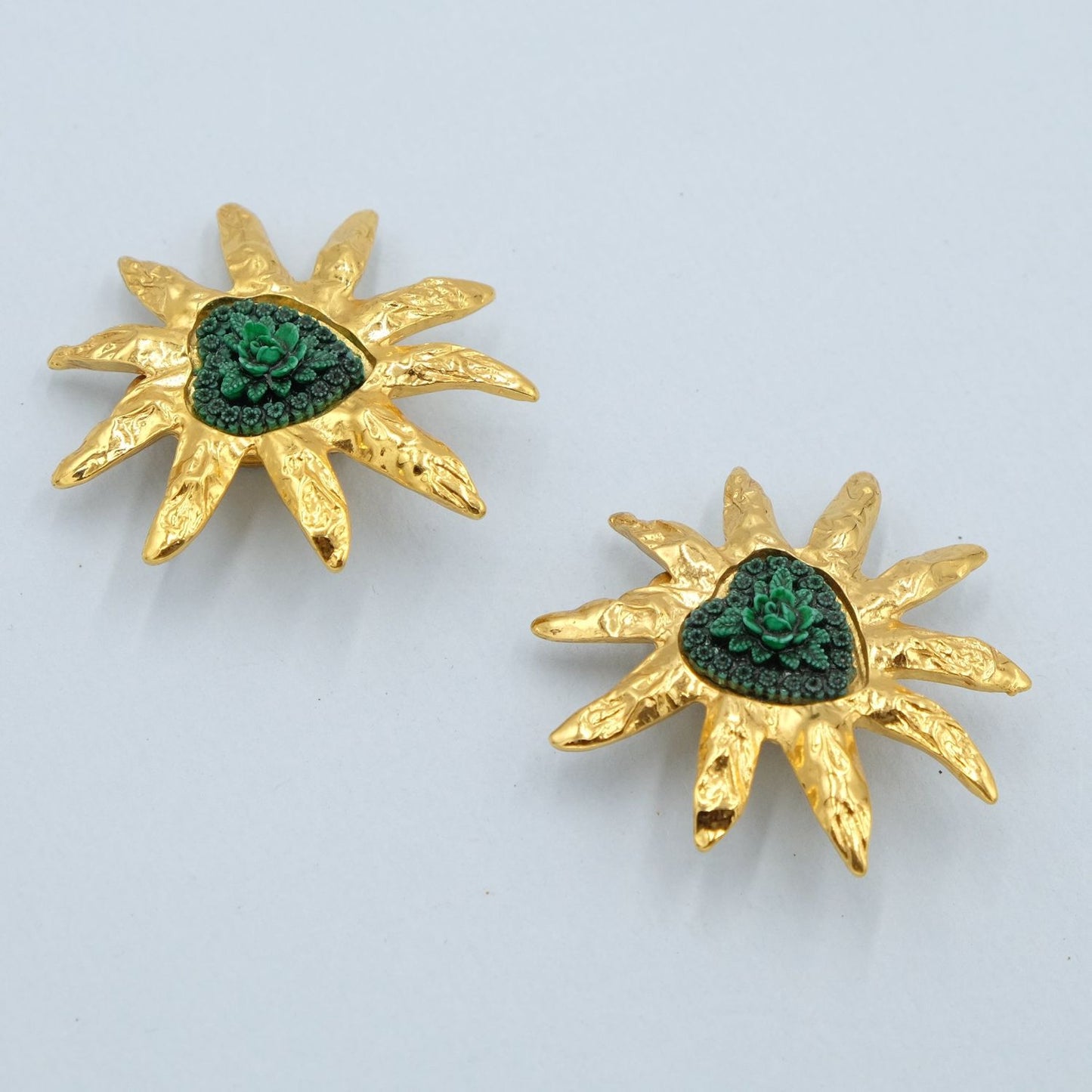 Vintage Eduard Rambaud Sun Star Earrings