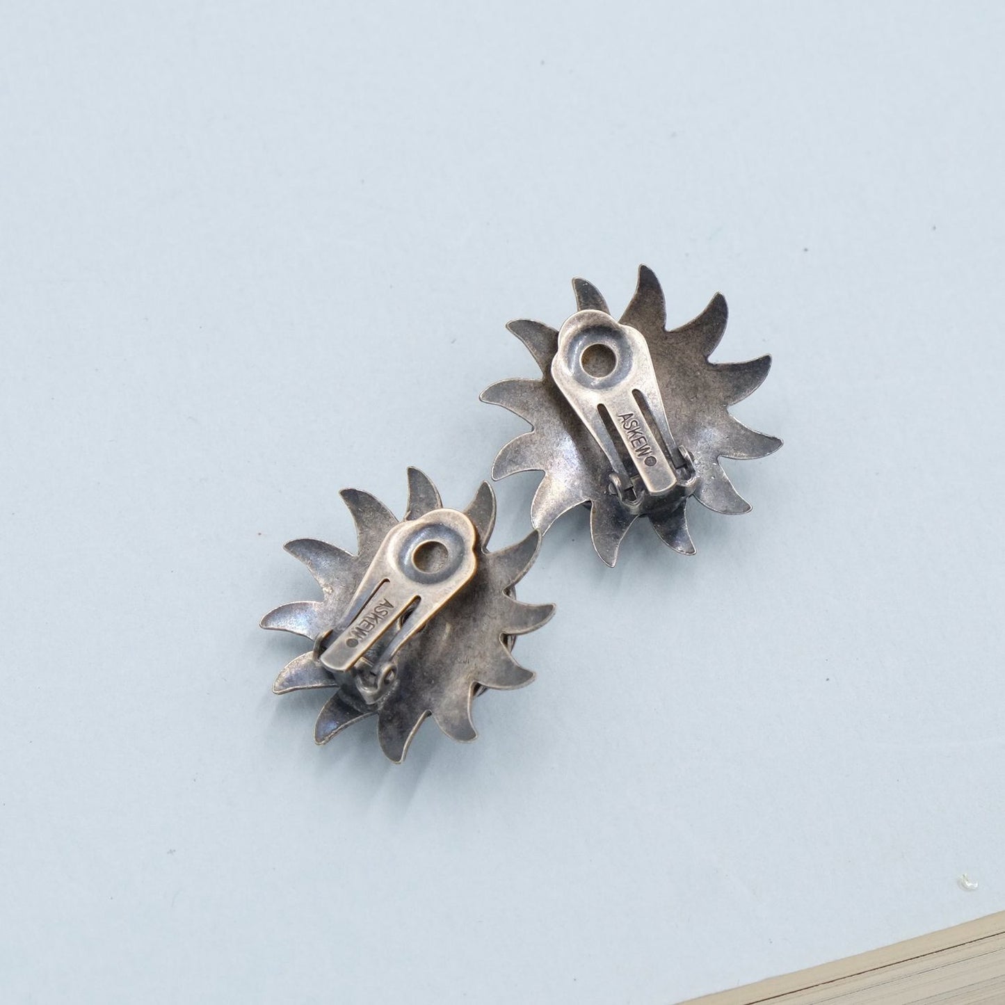 Vintage Askew London Sun Earrings 1980s