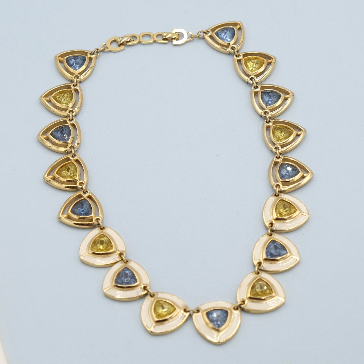 Vintage Christian Dior Enamel Necklace 1990s