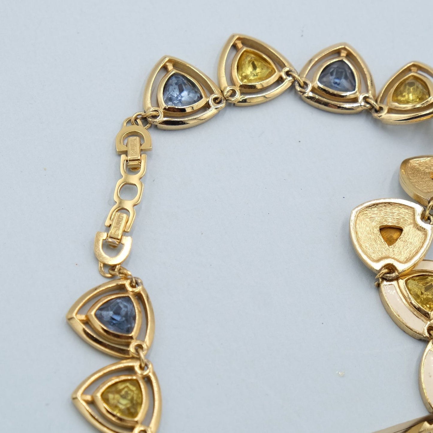 Vintage Christian Dior Enamel Necklace 1980s