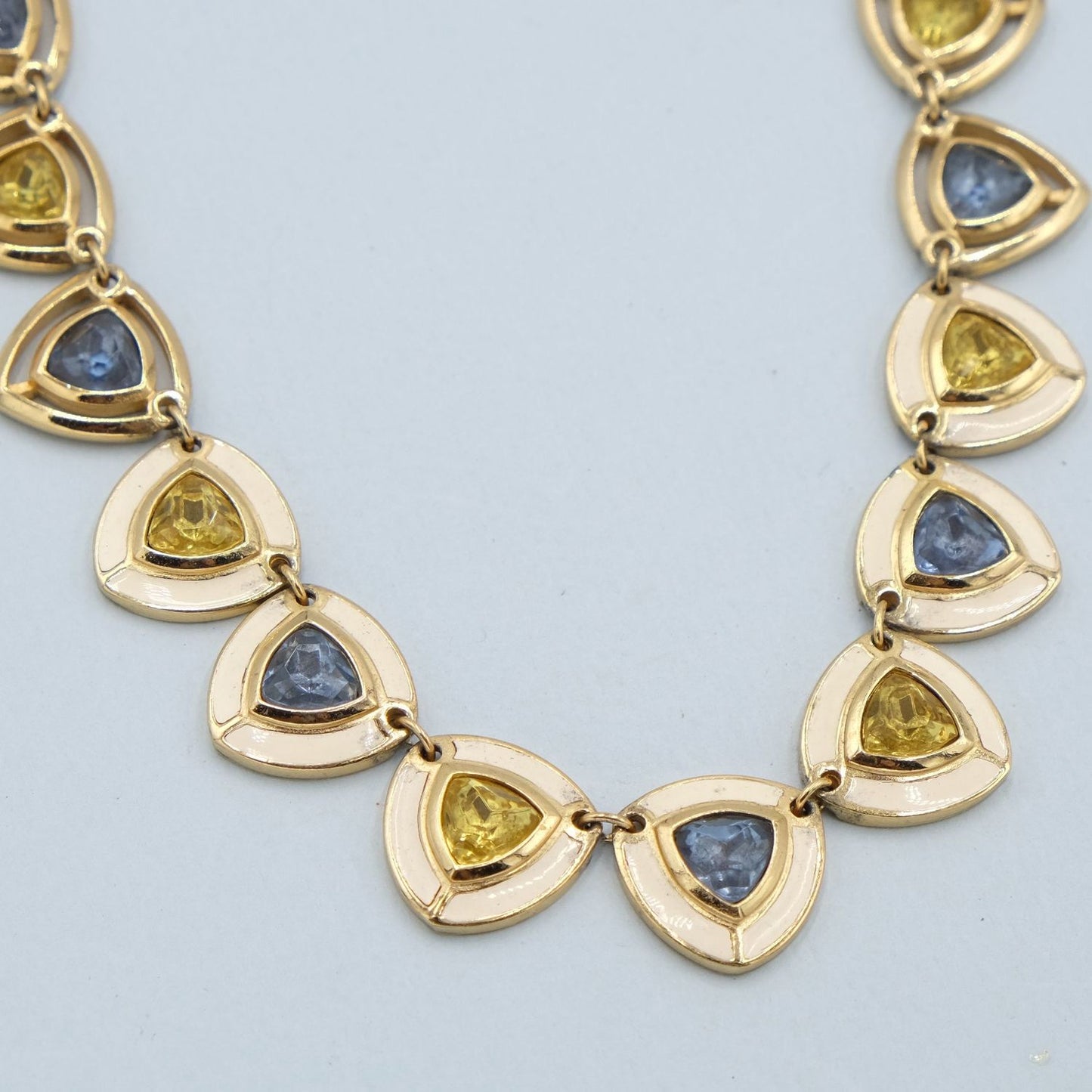 Vintage Christian Dior Enamel Necklace 1980s