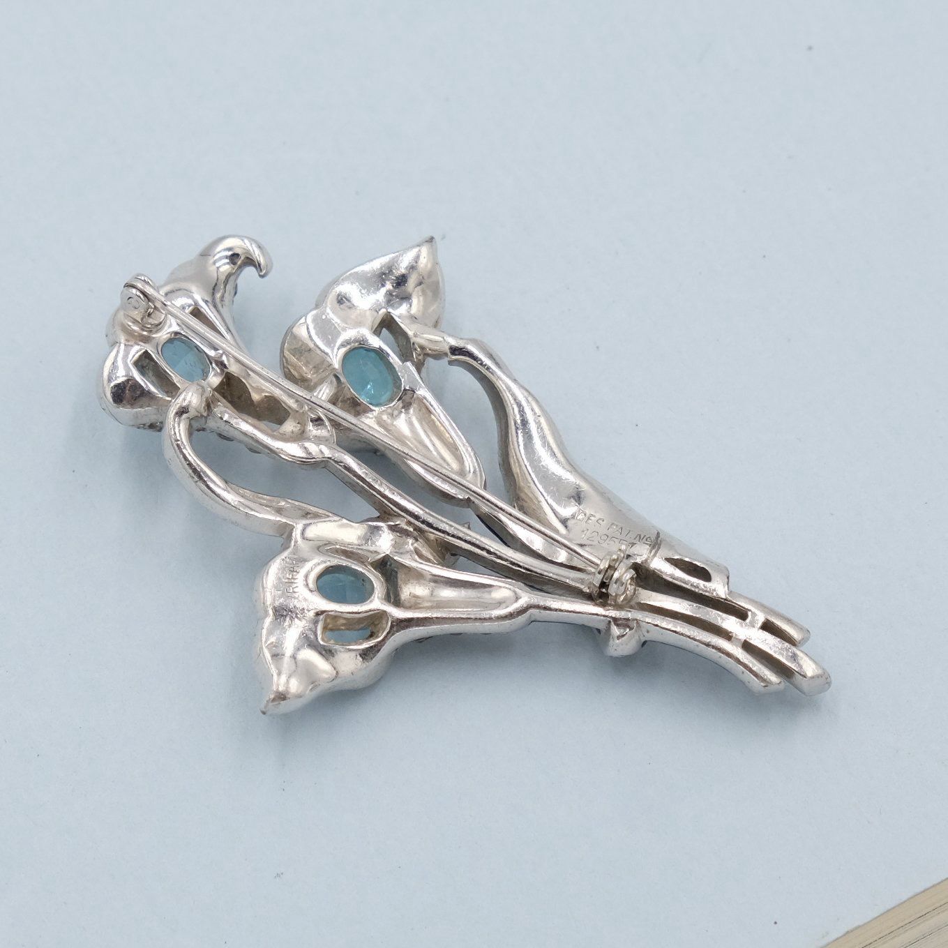 Vintage Trifari Alfred Philippe Cala Flower Pin 1940s