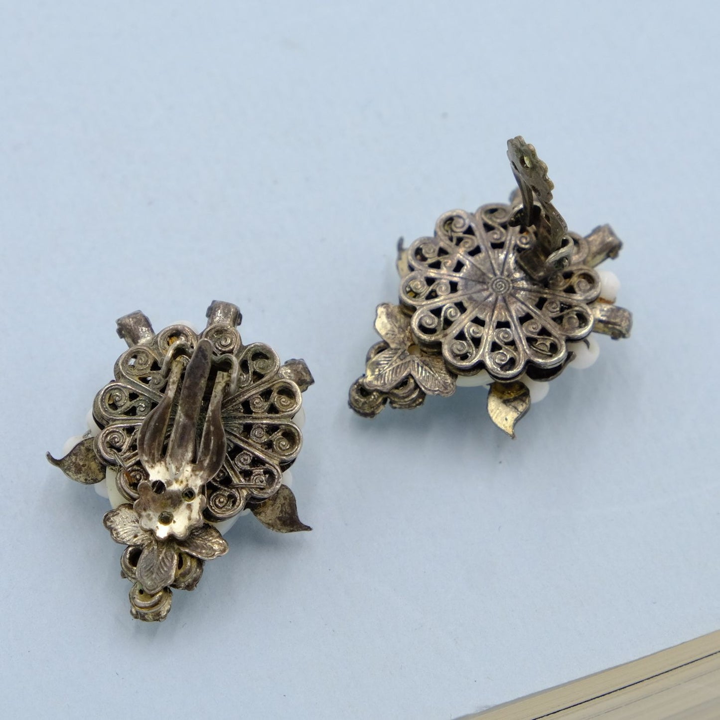 Original by Robert White Lace Earrings 1960s