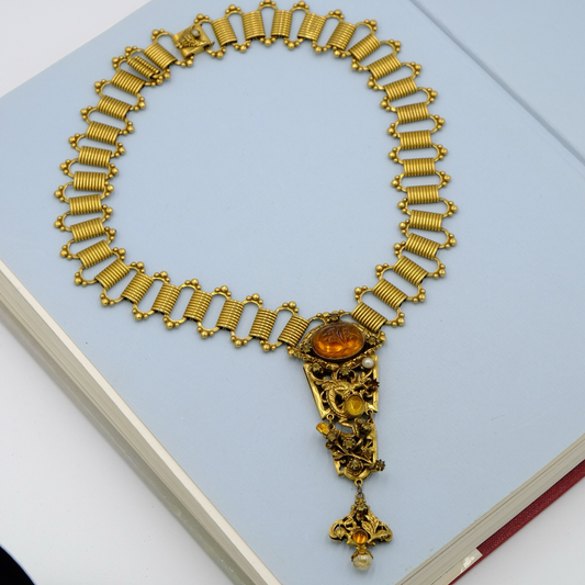 Large Victorian Bookchain Necklace 1920s