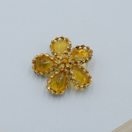 Vintage Magnolia Flower Pin 1950s