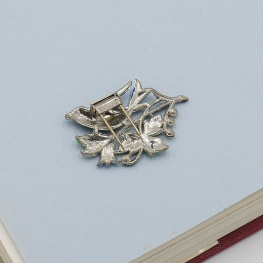 Vintage Early Bird in the nest Dress Clip 1930s