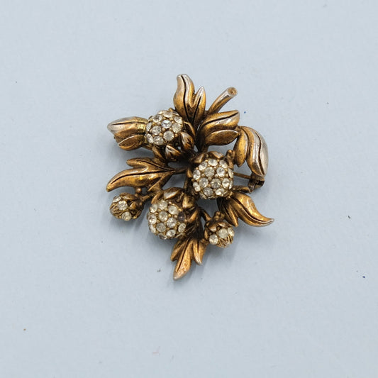 Vintage Hollycraft Berry Pin 1960s