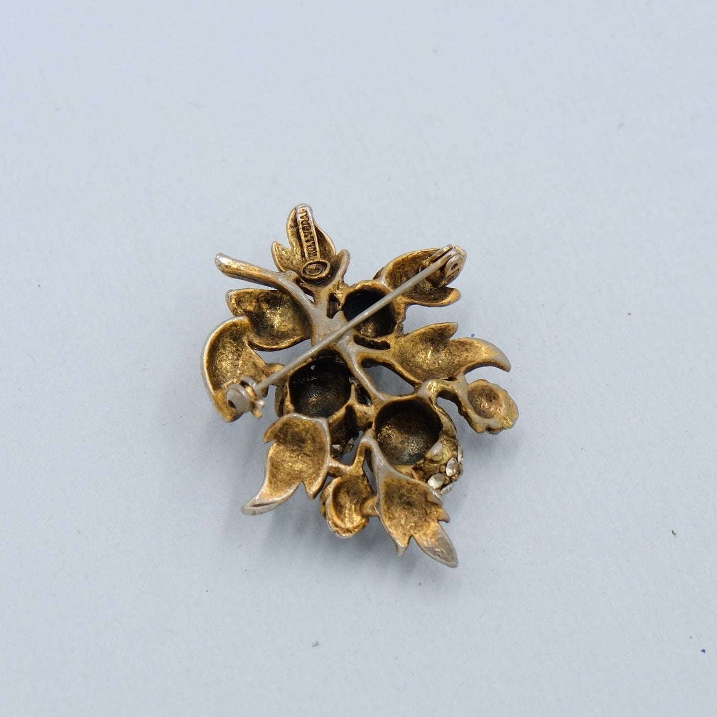 Vintage Hollycraft Berry Brooch 1960s