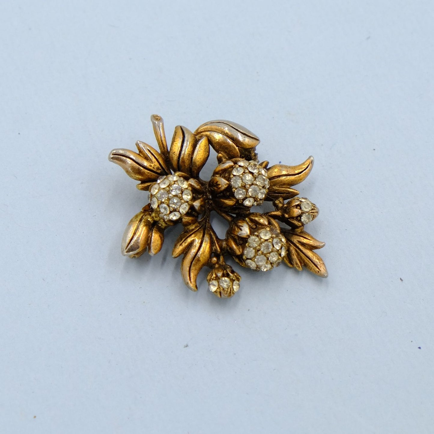 Vintage Hollycraft Berry Brooch 1960s