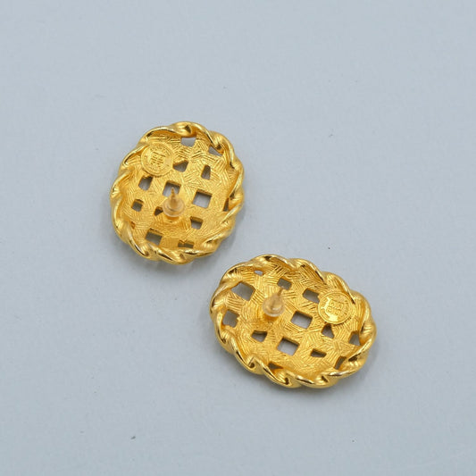 Vintage Givenchy Basket Earrings