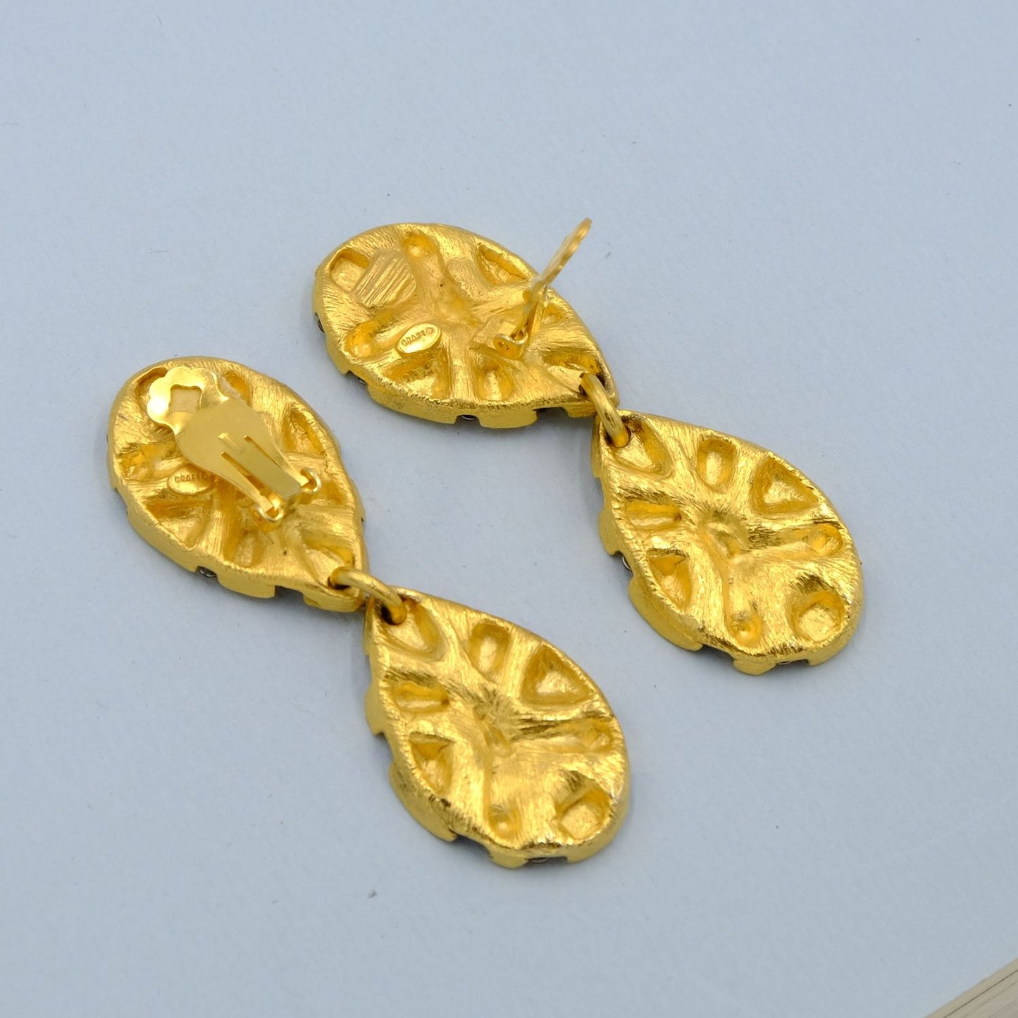 Vintage GemCraft Massive Earrings 1980s