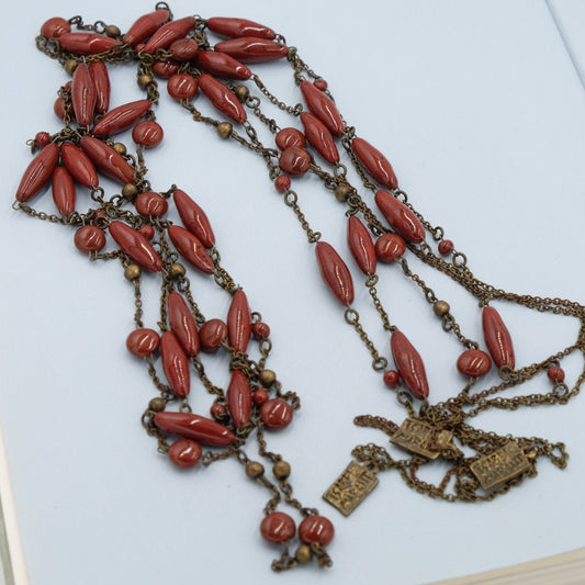 Isabel Marant 3pc Long Glass Necklace