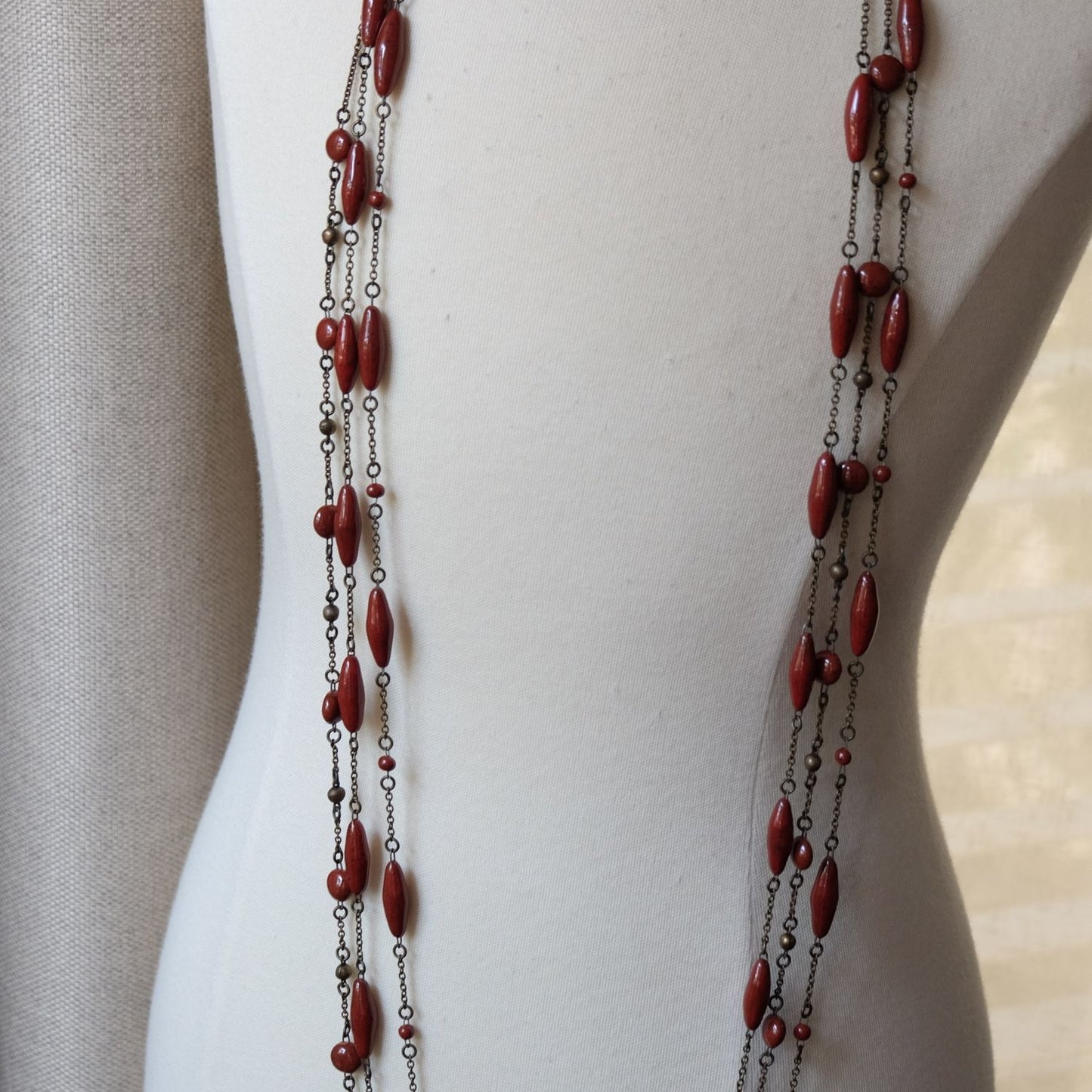 Isabel Marant 3pc Long Glass Necklace