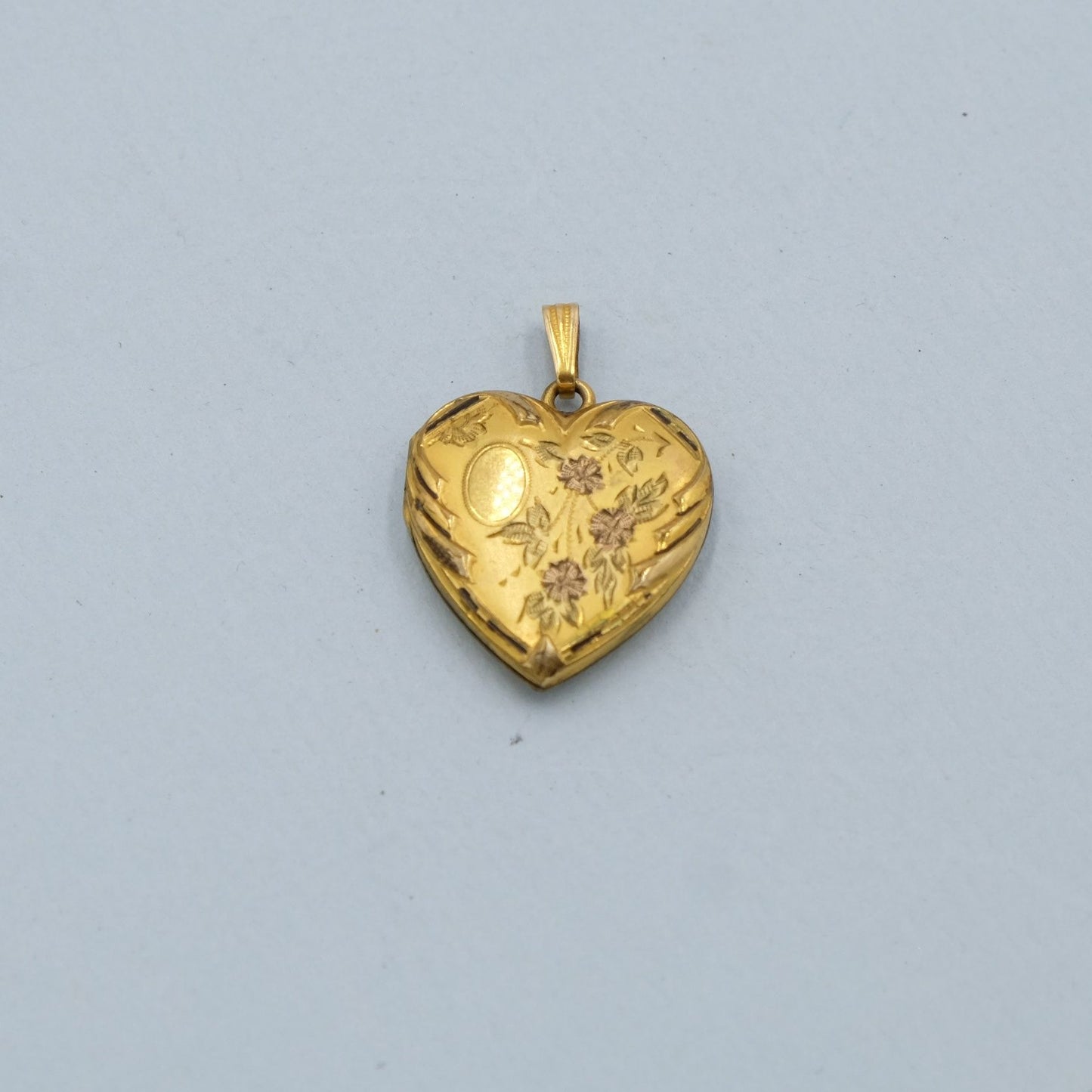 Antique Locket Heart Pendant 1910s