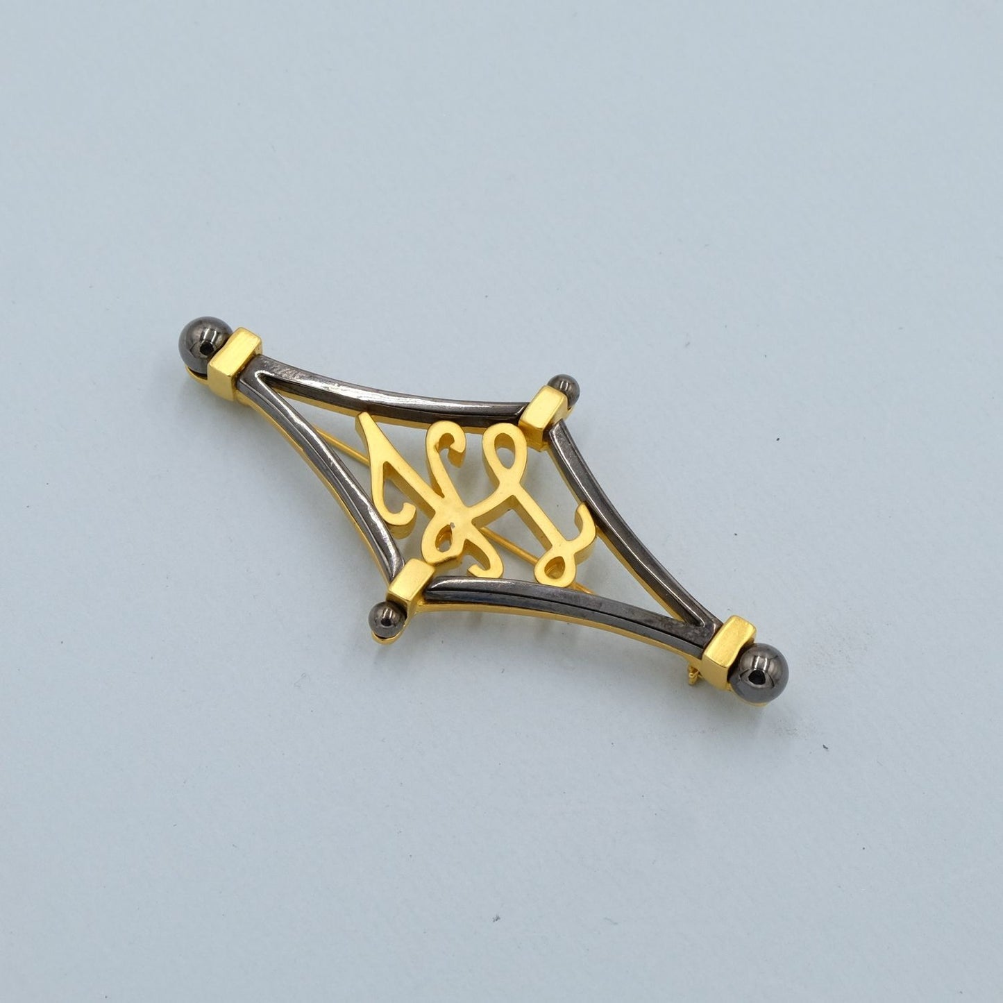 Vintage Karl Lagerfeld Logo Pin 1980s