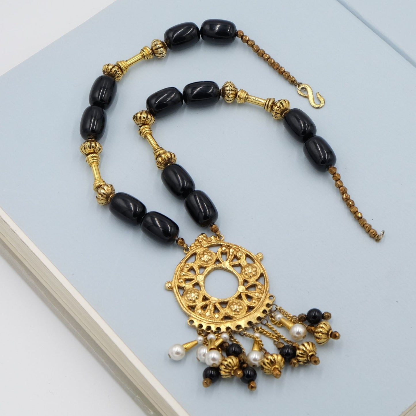Vintage YSL Bohemian Tassel Necklace 1970s