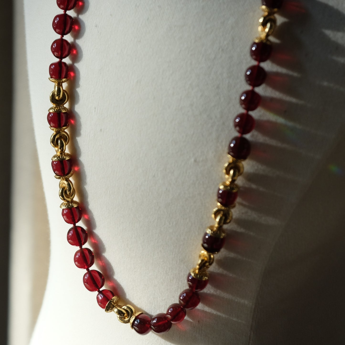 Vintage Chanel Gripoix Glass Necklace 1980s