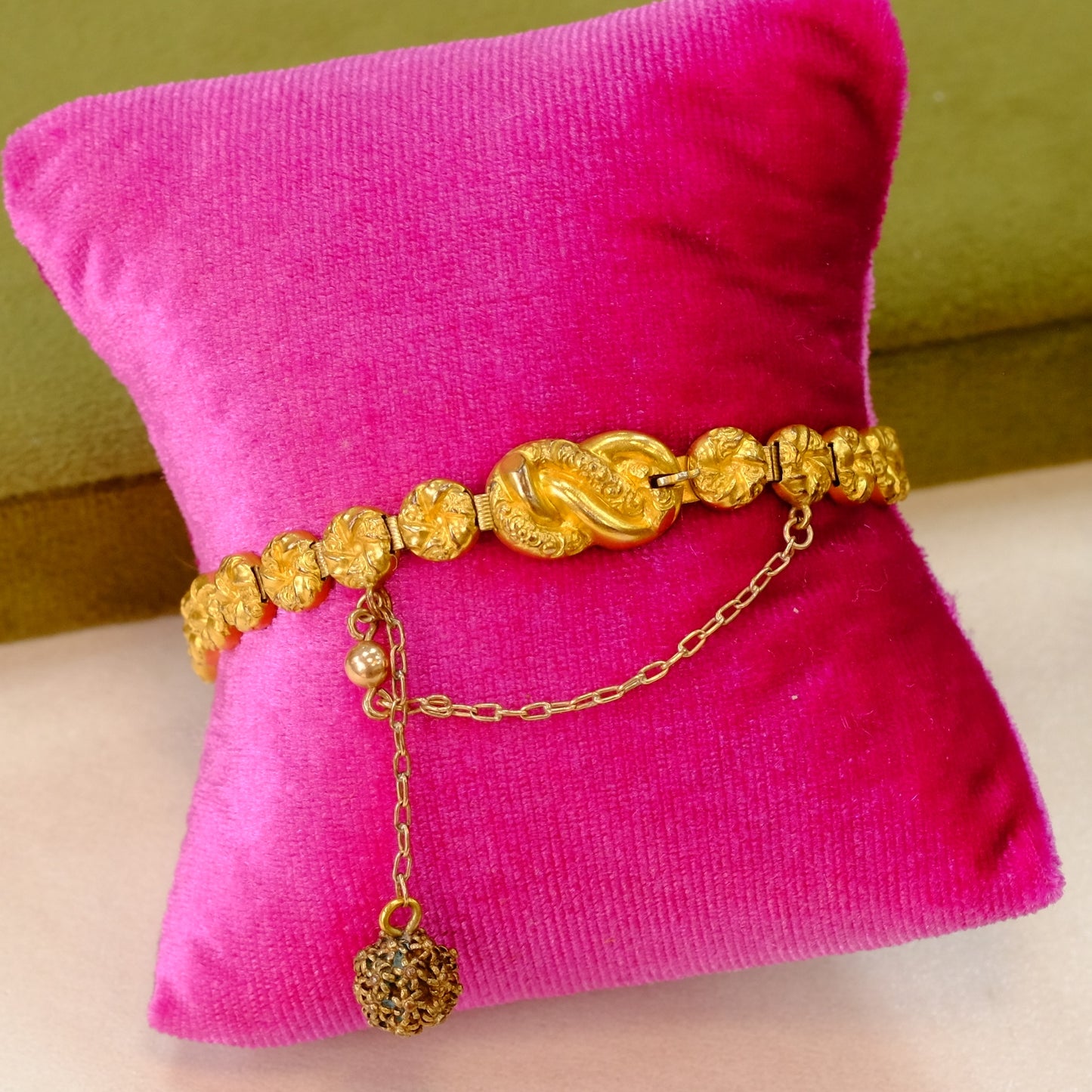 Victorian Ornate Gold Filled Bracelet