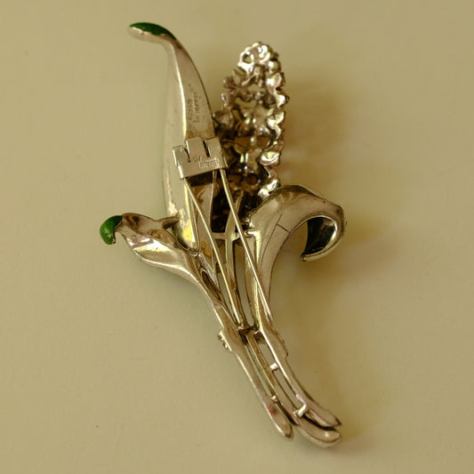 Vintage Trifari Hyacinth Brooch by Alfred Philippe 1940s